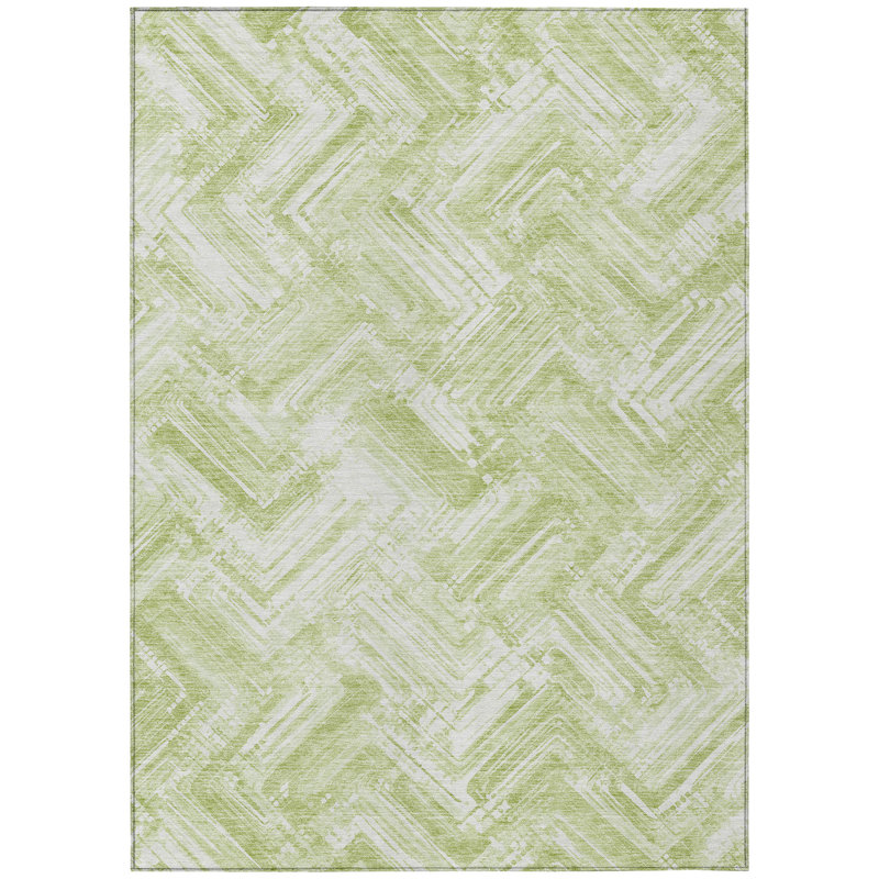 Abstract Indoor / Outdoor Rug, Rectangle 2'6" x 3'10"