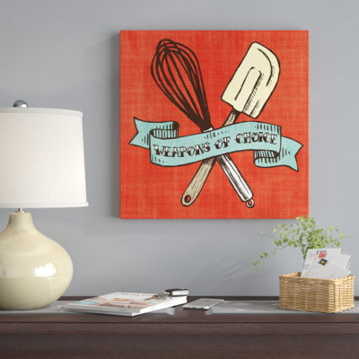 Reproduction d’art sur toile, "Retro Bakery Blue IV" par Mary Urban