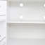 Armoire blanche autoportante de 63,85 po avec tablettes - ajoute du rangement et du style à votre armoire de cuisine décorative, multifonctionnelle pour une maison soignée et soignée, convient au style rétro moderne