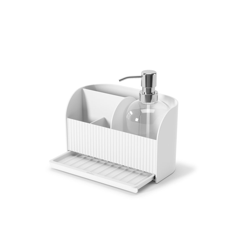 Sling Sink Caddy W/Pump White
