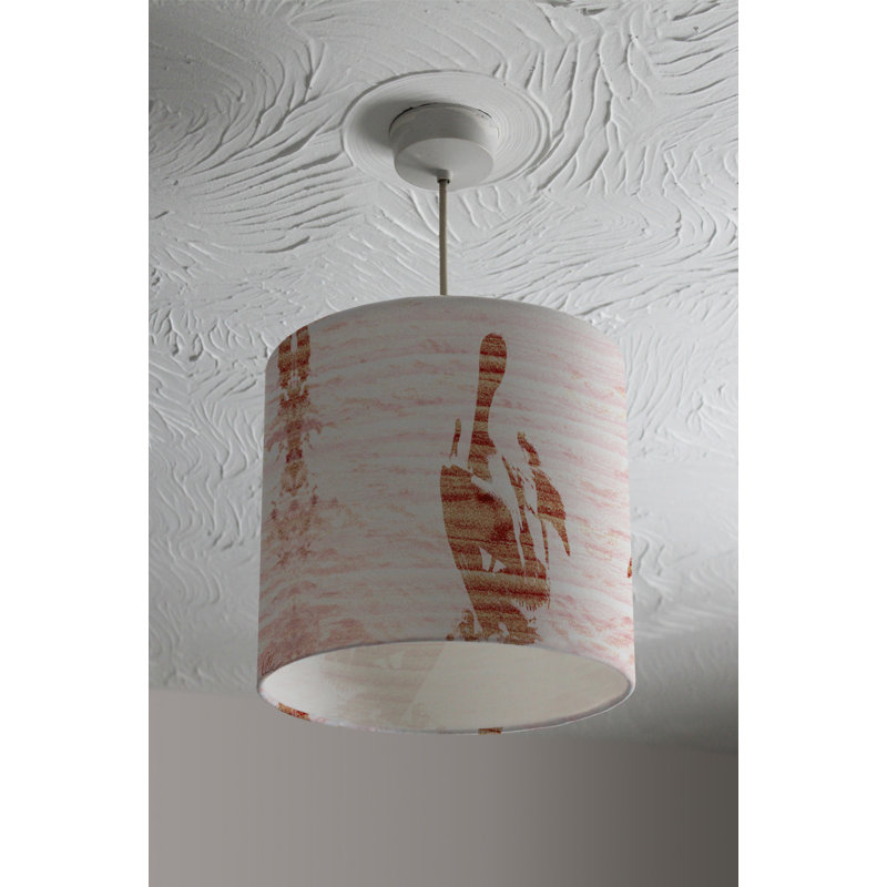 Cotton Drum Lamp Shade ( Uno ), 22cm H x 25cm W x 25cm D