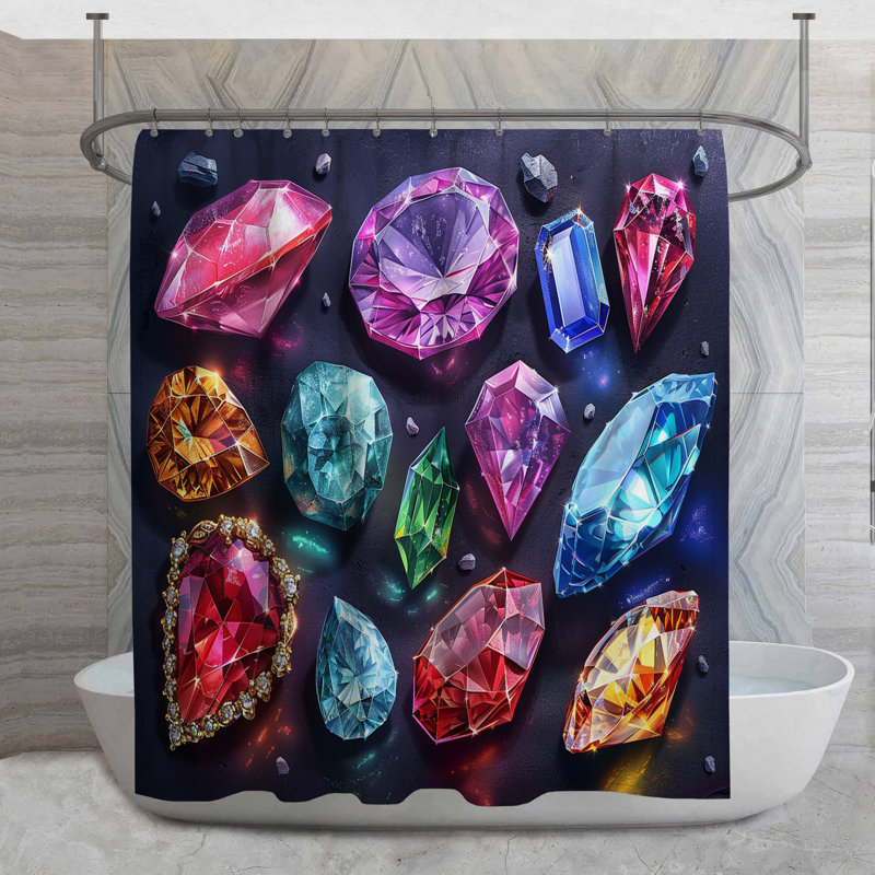 Biana Shower Curtain, 73"H x 70"W