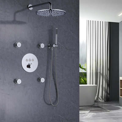 Système de douche complet avec valve brute