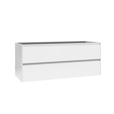 Perla 46.8" Wall Mounted Double Vanity Base Only