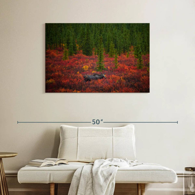 Alvord Wandering Moose Calf, 26" H x 39" W