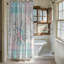Rideau de douche standard 1 pièce Pastel Grid-11209879