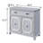 2-Door Accent Cabinet With 1 Drawer Grey Sideboard Metal Sideboard