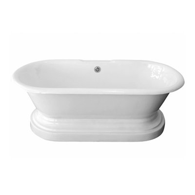 Baignoire de trempage à socle 67 po x 31 po