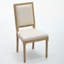 Ensemble de 2 chaises de salle à manger avec dossier carré et cadre en bois massif magnifiquement sculpté-977552540