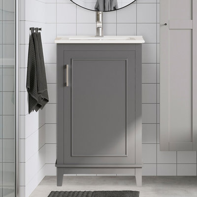 Meuble-lavabo simple 20 po avec comptoir en céramique Wadena