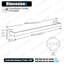 Inkeri 64.8 cm L 1 - Bar Wall Mounted Towel Bar-1890574777