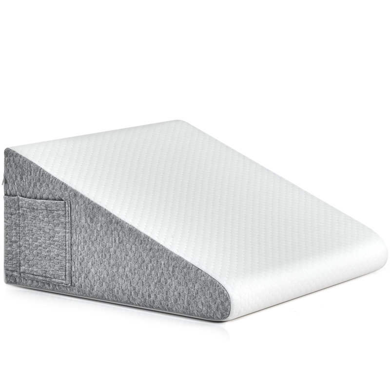 Foam Back Support Pillow, Dark Gray