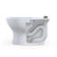 Tornado Flush Commercial Flushometer Floor-Mounted Universal Height Toilet, Elongated, Cotton White