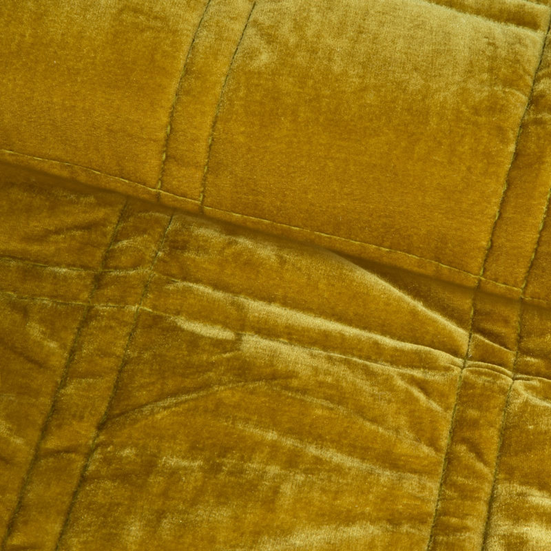 Wildes Plaid Bedspread, W220 x L240cm, Golden