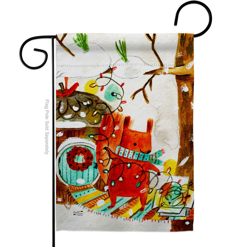 Drapeau de jardin en polyester 2 faces 1,5 pi x 1,1 pi