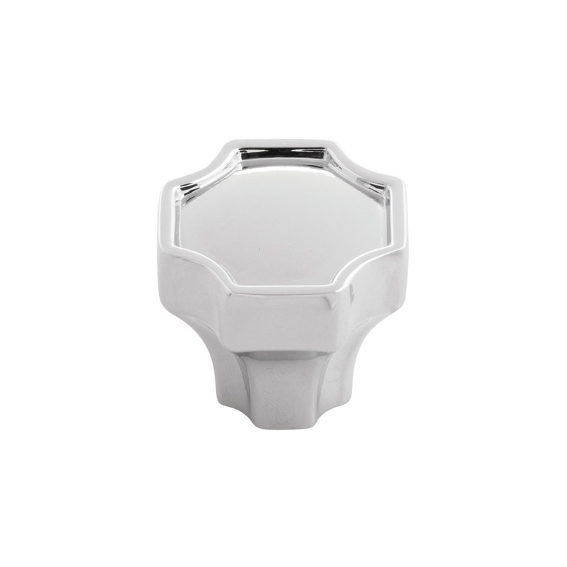 Monarch Collection Knob - 1-1/4" x 1-1/4 " Cabinet Knob - Transitional Hardware for Drawers & Cabinets, Chrome