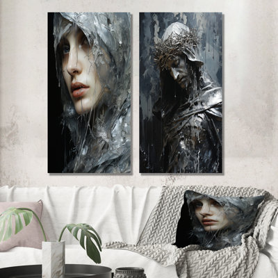 Christianisme Judas Silver Shadows - Christianity, ensemble de 2 impressions sur toile