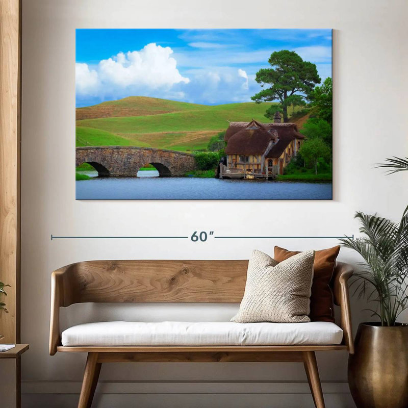 Maison de Hobbit Rurale, H 34 po x l 51 po