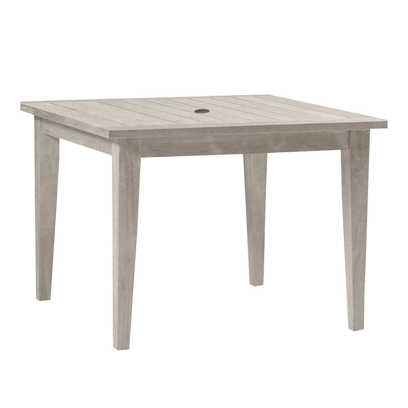 Club Teak Outdoor Dining Table, Oyster Teak