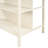 Rectangular Kitchen Island With Open Shelf Feature - Walnut+Cream White Solid Rubberwood For Cooking