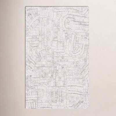Ashwin Brown Ivory Hand-Tufted Abstract Rug