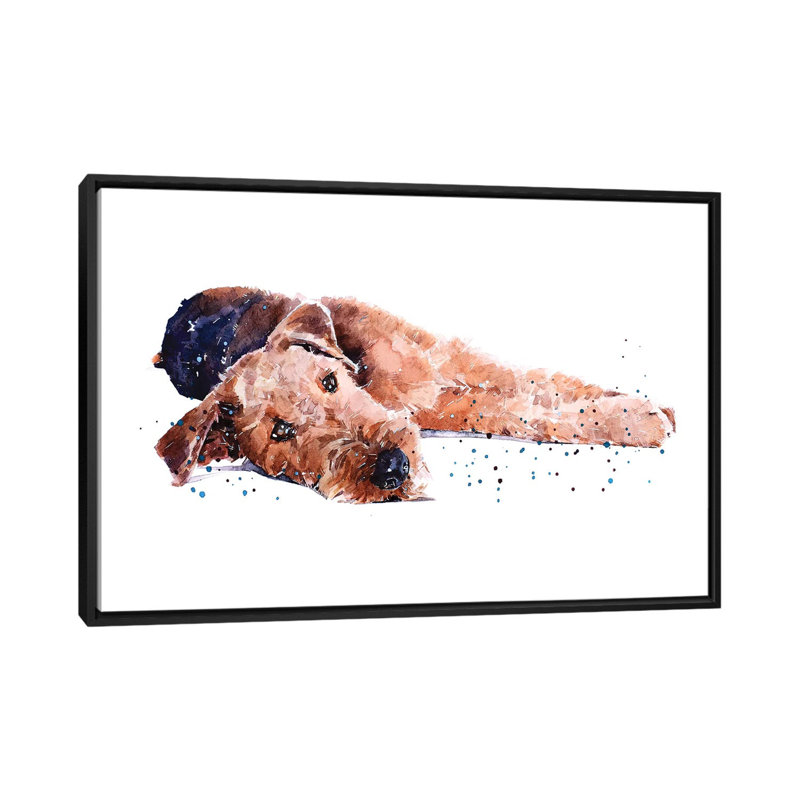 Reproduction d’art, impression, Pas de tapis, H 18 po x l 26 po x P 1,5 po, Toile avec cadre noir