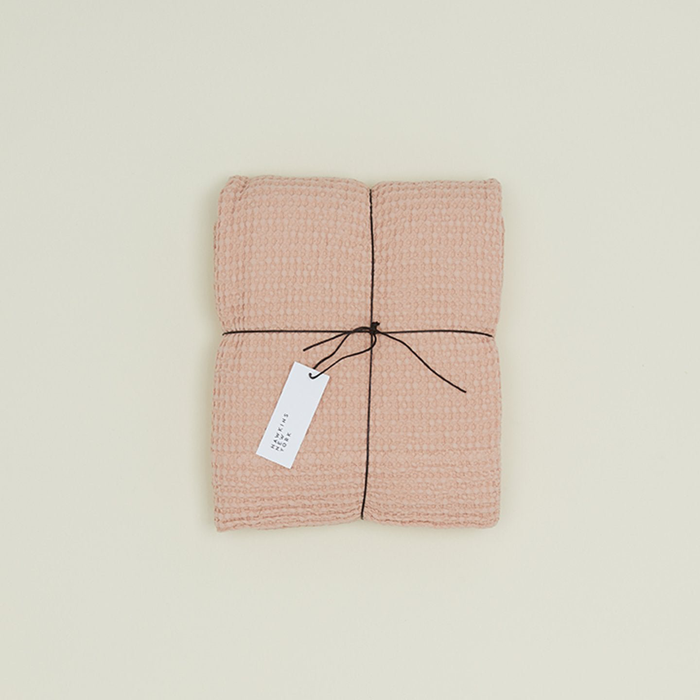 Simple Cotton Shower Curtain, Blush