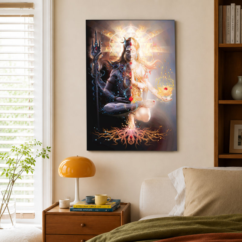 Affiche du dieu indou Shiva et Shiv Shakti, 24x36inch