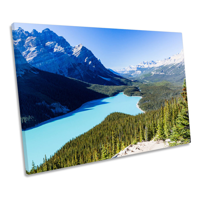 Canadian Rockies Landscape - Wrapped Canvas Print, 30.5cm H x 45.7cm W x 2cm D