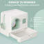 Plastic Enclosed Litter Box with Scoop
