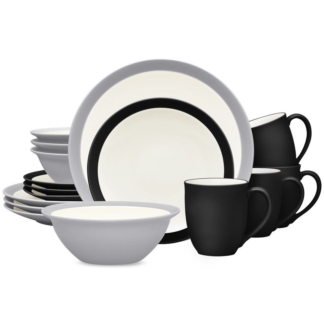 Noritake Colorwave 16-Piece Curve Dinnerware Set, Service for 4 Noritake 