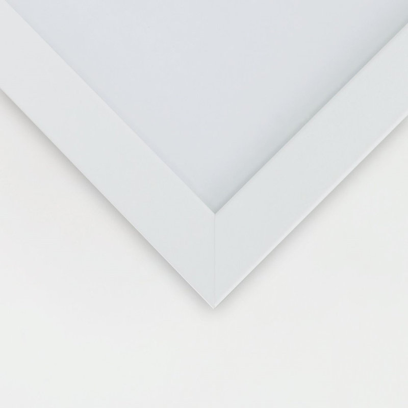 Waterfall - Single Picture Frame Print, White, 100cm H x 70cm W