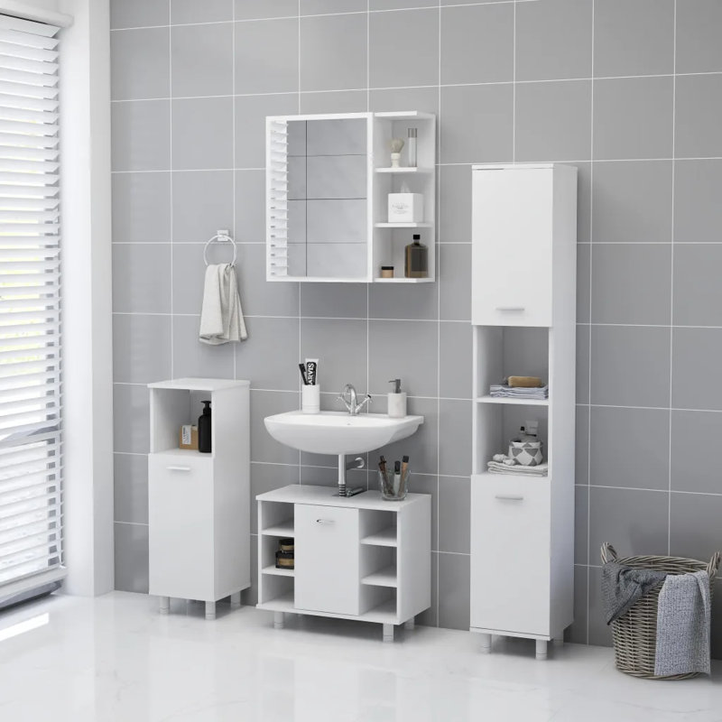 Adiza Bathroom Cabinet, White