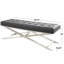 Banc en cuir véritable Branislav-87689789