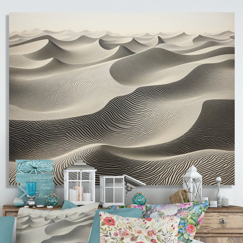 «Gray Saharan Dunes II», reproduction sur toile, H 30 po x l 40 po x P 1,5 po, Toile tendue