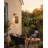 Solar Powered Outdoor Lantern, 8 Inch, Waterproof, Hanging Or Wall Mount, Warm Glow, Brown Metal Cage Design