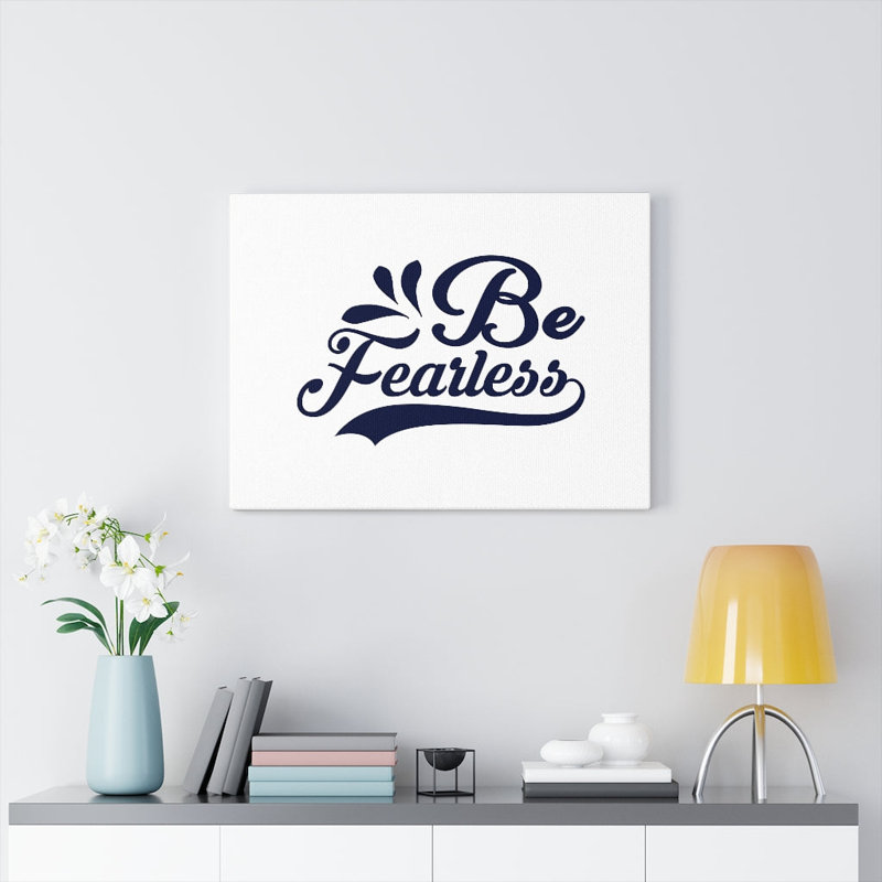 Be Fearless Swish 1 Piece Wrapped Canvas Wall Art, 28cm H x 36cm W