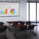 Nicklos T-Base Training Seminar Table, 2 Zeng Stack Chairs