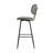 Upholstered Counter Stool with Metal Frame