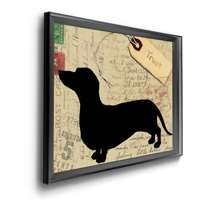Dachsund Silhouette - Wrapped Canvas Print