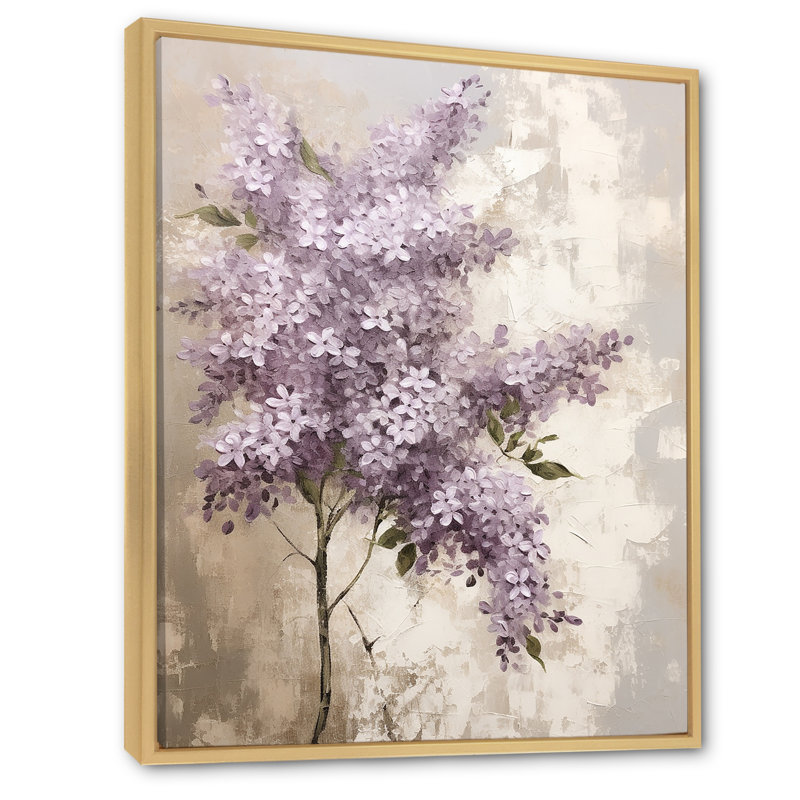 Beautiful Lilac Dreamscape II sur impression sur toile, Cadre naturel flottant, H 32 po x l 24 po x P 1 po