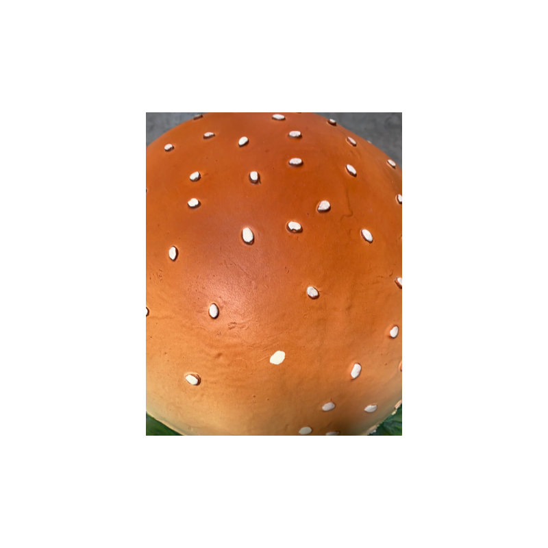 Statue Eilette Cheeseburger, H 14 po x l 14 po x P 14 po