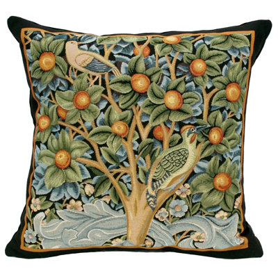 William Morris Woodpecker Pillow