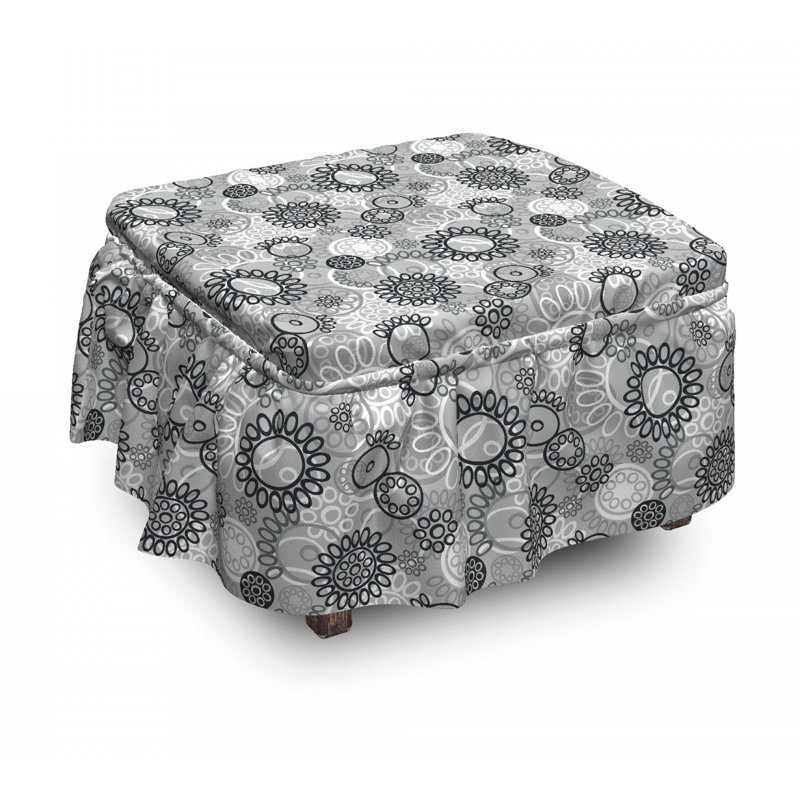 Housse pour de jardin art repose-pieds