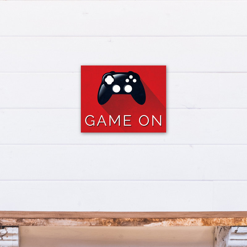 Art sur toile game on toile Brock, Rouge, H 11 po x l 14 po x P 1,25 po