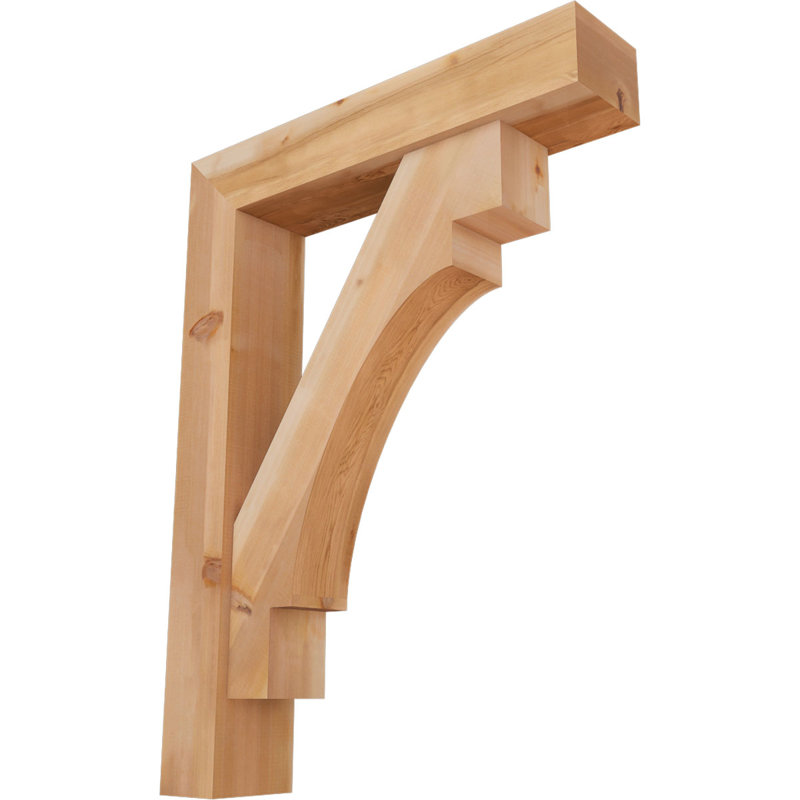 Support Merced Block avec support décalé, 48 po x 36 po, Cèdre rouge occidental de l 7 1/2 po (lisse)
