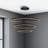 Lohnes 3 - Light Dimmable LED Round / Oval Chandelier