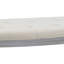 Banc rembourré capitonné beige clair Coastal