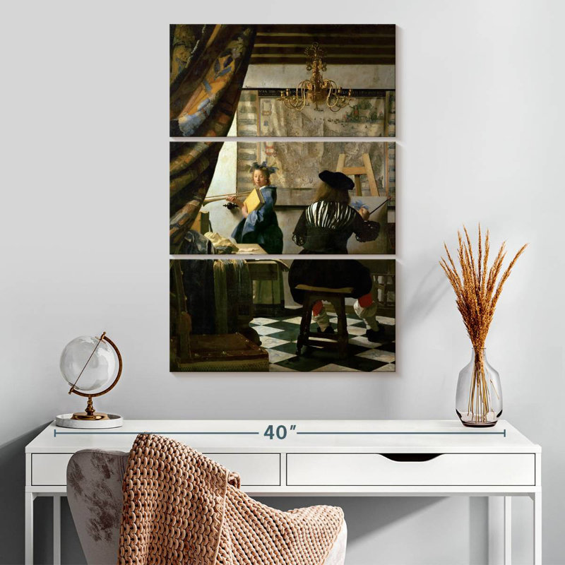 Leisha The Painter And His Model, 32" H x 20" W