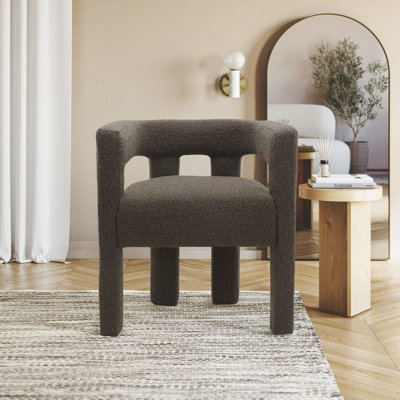 Cedernier Boucle Dining Armchair